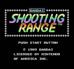 Shooting Range (USA) Title Screen